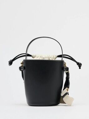 ZARA drawstring bucket bag NWOT